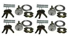 4 sets New Keyed Lock Rim Cylinder Garage Door Set (Keyed Alike) 12 Keys