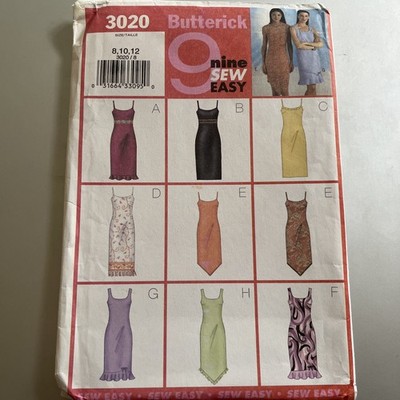 Butterick Schnittmuster B5227 Sommerkleid 9 Designs 8 10 12 Saumvariationen NEU