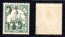 -GERMANY SAMOA BRITISH BESETZUNG Sc.2 K.Cv.2000€ MH SIGNED