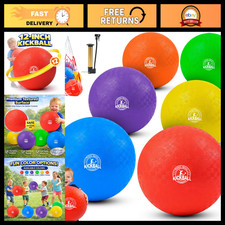 12" Kickball Set - Durable Playground Balls 6 or 12 Pack - Fun Dodgeballs for