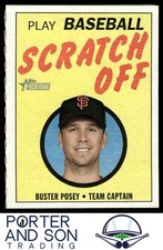 Buster Posey 1970 Topps Scratch-Offs 2019 Topps Heritage #11 Giants Baseball