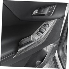 Car Window Switch Panel Cover Side Door Lock Lift Control Button Wood Grain