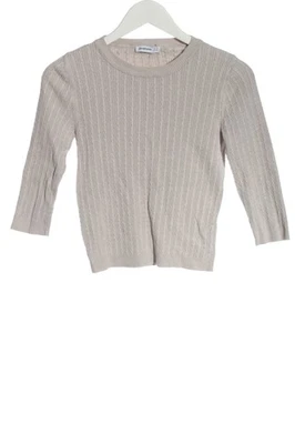 STRADIVARIUS Pull torsadé Dames Pull T EU 36 blanc cassé style décontracté - Photo 1/4