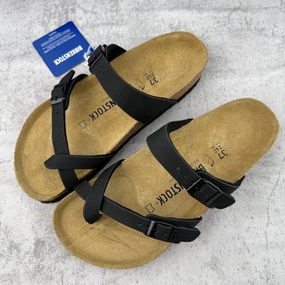 Birkenstock Sandals Mayari Black Leather Women Wide Sandals  display picture 1