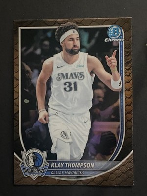 2025-26 Bowman Chrome Basketball Klay Thompson #BCV-132 Reptilian Refractor D7