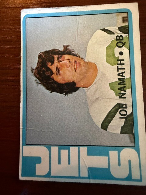 1972 Topps - Joe Namath #100 Creases