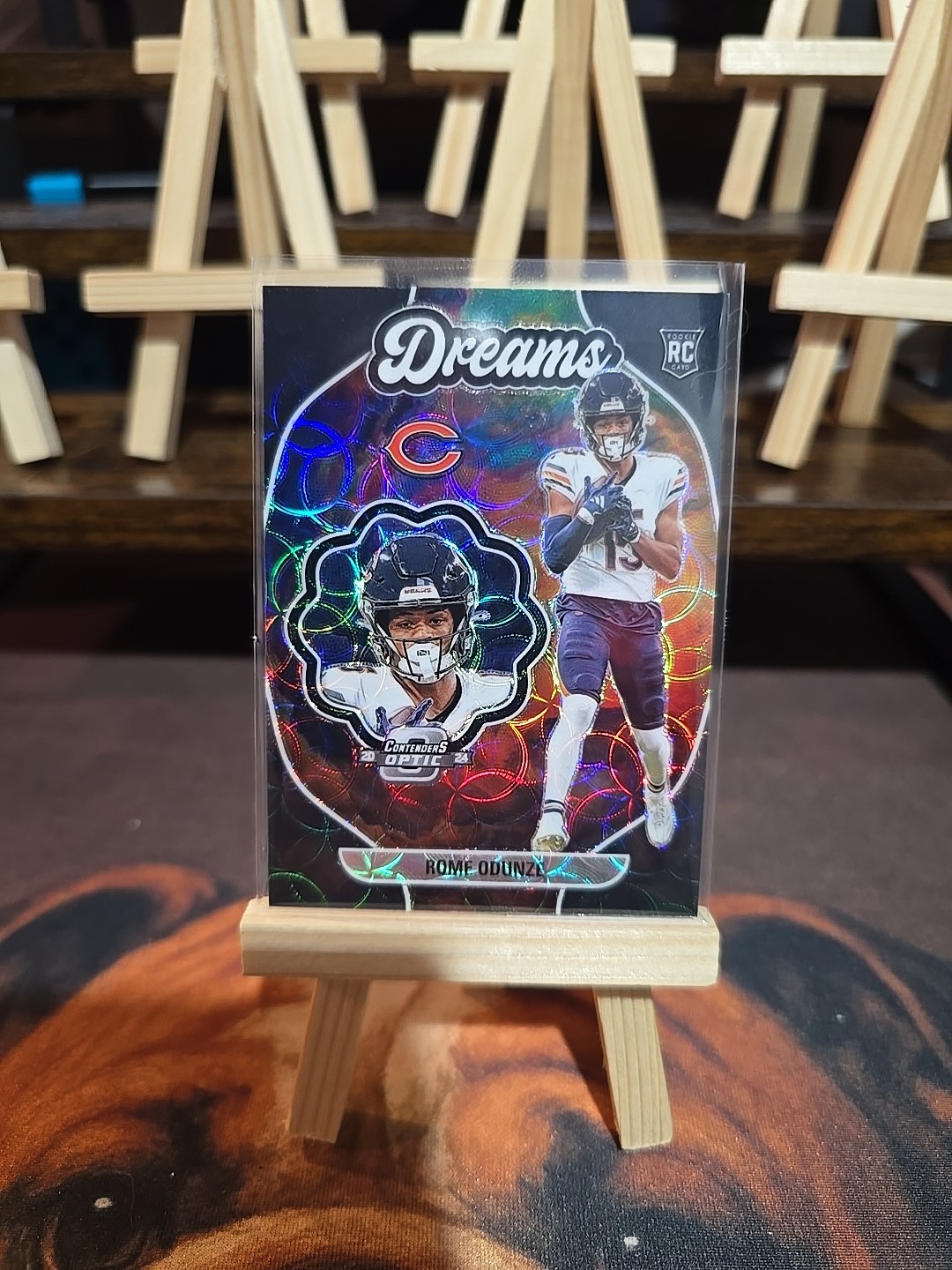 2024 Panini Contenders Optic Rome Odunze Dreams Black Scope RC /25