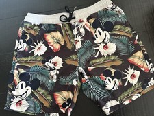 Neff X Disney Men  s Mickey Mouse Aloha Board Shorts Size Large