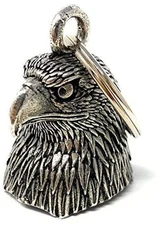 Eagle Head Motorcycle Biker Bell Accessory or Key Chain for Luck 
