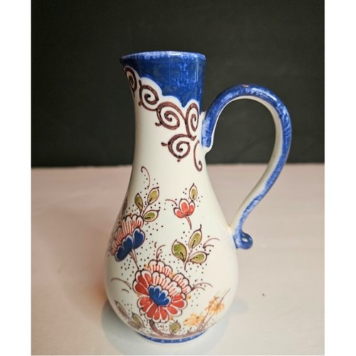Brocca Polinesiana Delft Olanda 5" Holland Zenith 1749 etichetta mortaio floreale