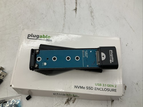 Plugable USBC-NVME USB-C to M.2 NVMe Tool-Free Enclosure Thunderbolt 3 Open Box - Bild 4 von 9