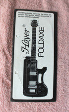 Vintage Hoyer FOLDAXE Guitar brochure Faltbla...