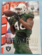 2015 Panini Prestige Football #218 Clive Walford RC - Oakland Raiders