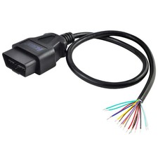 16 Pin J1962 Obd2 Obd-ii Connector To Open Plug Wire Diagnostic Extension Cable
