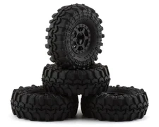 Pro-Line 1/24 Interco Super Swamper TSL SX 1.0" Pre-Mounted Tires (4) (Black) w/