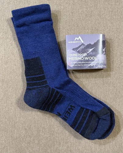 Calcetines Weierya Lana Merino Exterior 3 Pares Azul Oscuro Med (M 4-6.5) (W 5.5-7.5) - Imagen 6 de 6