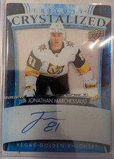 2022-23 Upper Deck Trilogy Jonathan Marchessault 2021-22 Crystallized Auto #C-MA