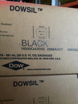 Dowsil 791 Sausages Black Silicone Sealant