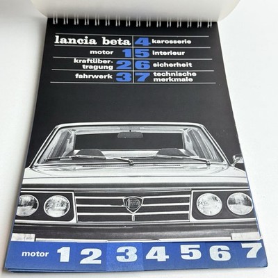 LANCIA BETA / Pressemappe Prospekt Katalog / 1972 DE Deutsch / 54. SALONE TORINO