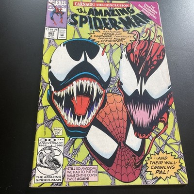 The Amazing Spiderman! Issue 363. Featuring. 3rd Appearance Of Carnage