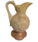 VTG Hull Pottery Magnolia Sm Pitcher Jug Pink Yellow Blue 5 In L USA