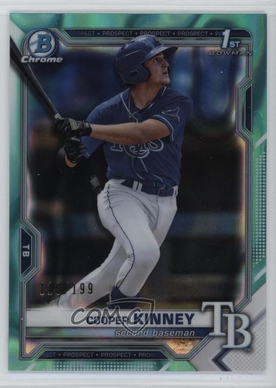 2021 Bowman Draft Chrome Aqua Lava Refractor 110/199 Cooper Kinney #BDC-127 1ej4