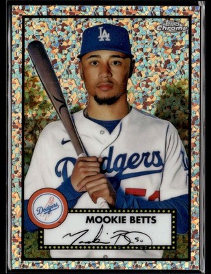 2021 Topps Chrome Platinum Mookie Betts Rose Gold Mini-Diamonds Refractor /75