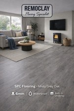Misty Grey Oak SPC Click Unilin Flooring 1.519m² Pack - 6mm SAMPLE ONLY