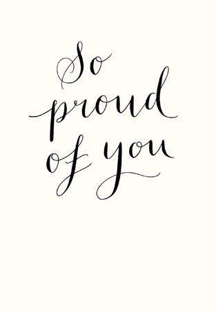 Congratulations Card So Proud Of You