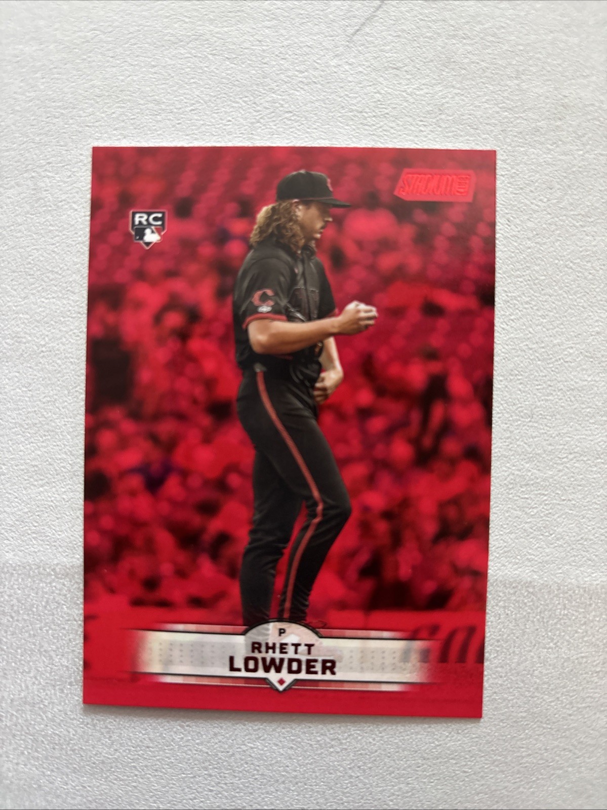 2025 Topps Stadium Club - #95 Rhett Lowder Rookie Red Foil