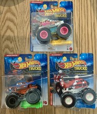2026 Hot Wheels Monster Trucks x 3 - Sneakerhead, Helichopper, Nissan Frontier