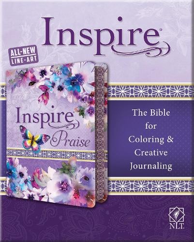 Tyndale Inspire Praise Bible NLT, Женственная библия класса люкс (в кожаном переплете) (ИМПОРТ ИЗ Великобритании)