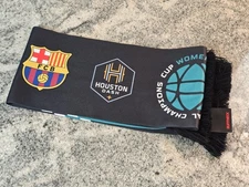 FC Barcelona Houston Dash Olympique Lyonnais Scarf Womens Soccer Champions Cup