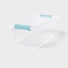 7qt Clear Storage Bin with Latches - Brightroom