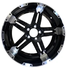 Trailer Wheel Gloss Black Turismo Machined Face 5 Lug On 4.5 18 18" x 9"