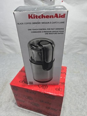 KitchenAid BCG211OB Blade Coffee & Spice Grinder 4oz Bowl 160W Onyx Black - New