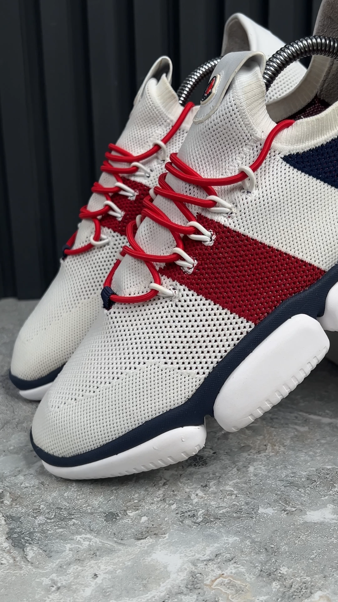 user MONCLER メッシュスニーカー ホワイト Moncler Bubble Low Top Trainers Sneakers White Mesh 9.5 US or 42.5