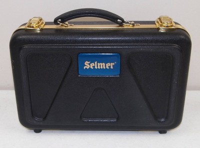 Vtg Black SELMER Instrument ''CLARINET HARD CASE'' ONLY!! (13'' W x 8.5'' T, 4'' D)