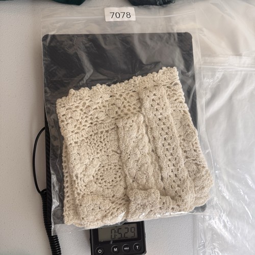 Free People Crochet Crop Tank Top Womens Ivory Medium Hippie Boho Festival NWT - Picture 7 of 7