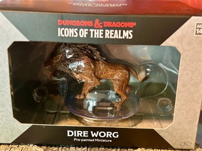 Dire Worg premium D&D Miniature Dungeons Dragons huge alpha goblin wolf mount