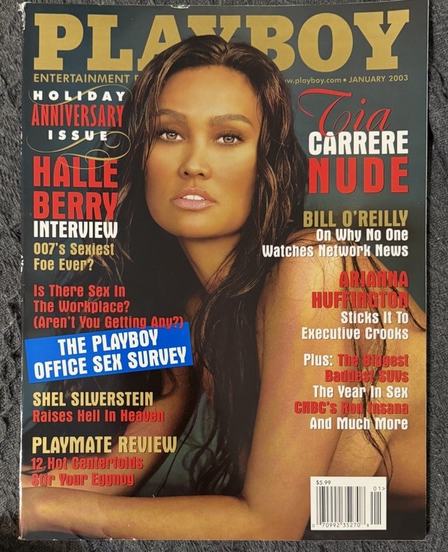 PLAYBOY MAGAZINE JANUARY 2003 TIA CARRERE
