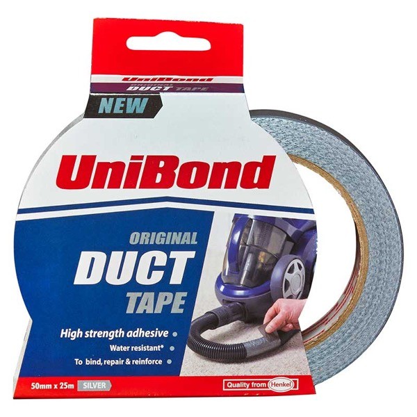 UniBond Duct Tape 50mm x 25m Silver - Image 6