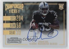 2016 Panini Contenders Championship Ticket 49/99 DeAndre Washington Auto 0c2
