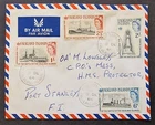 Falkland Islands QEII 1964 50th Anniversary of Battle Set on First Day Cover
