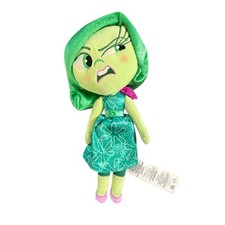 Disney Pixar Inside Out 2 Disgust Plush Green Floral Dress Toy 11" Doll Collect