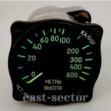 MIG21 Original Altimeter UV-57 Aircraft Indicator Russian Soviet Fighter Jet