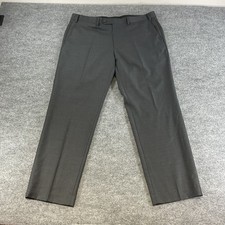 Lauren Ralph Lauren 100 Wool Dress Pants Mens 38x30 Gray Flat Front Business Fo