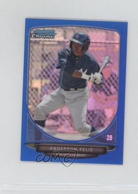 2013 Bowman Chrome Minis Blue Refractor 81/99 Anderson Feliz #164 z6b