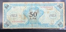 50 Lire AM 1943 Allied Military Authority Occupazione Americana dell'Italia
