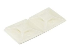 StarTech 100 Pack Cable Tie Mounts with Adhesive Tape for 0.18in 4.6mm Wide